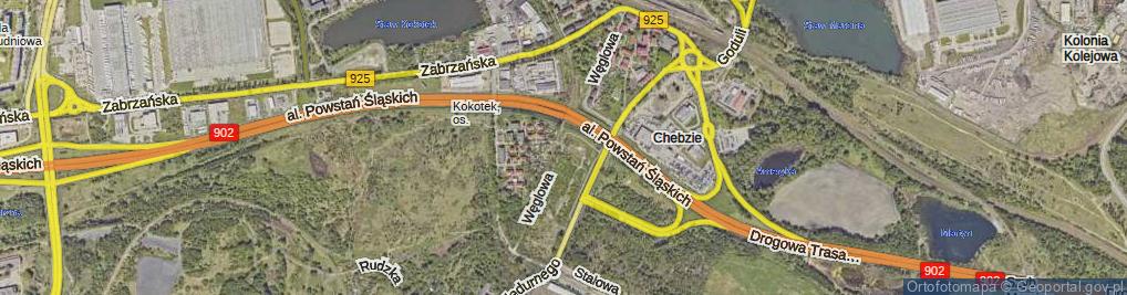 Zdjęcie satelitarne Węglowa ul.